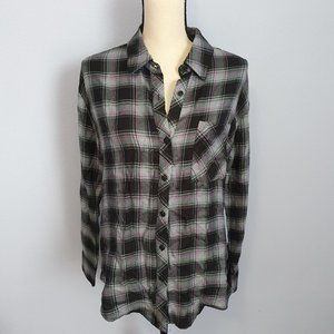 Evereve Allison Joy Max Neon Plaid Tunic Size XS